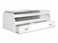 Cama + cajones aglomerado con somieres 90x190cm Blanco Online