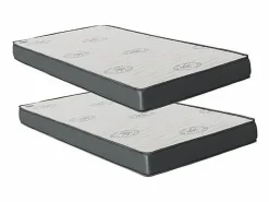 Cama Nido|Cama + elevable aglomerado con somier y colchones 105/105 cm