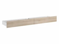 Vente-unique Cama Infantil|Cama 120 x 190 cm con 4 cajones color natural - TENALIA