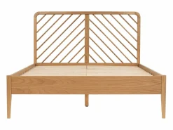 Vente-unique Cama Adulto|Cama 140 x 200 cm de roble y MDF color natural - LERIAKI