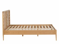 Vente-unique Cama Adulto|Cama 140 x 200 cm de roble y MDF color natural - LERIAKI