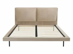 Cama 140 x 190 cm en terciopelo color - IBEDIA^Vente-unique Clearance