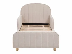 Vente-unique Cama 90 x 190 cm tejido texturizado en color - MIRAVELO Beige