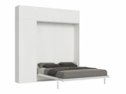 Cama abatible 160 vertical Kentaro con columna - módulo a pared superior - módulo con apertura vasistas Fresno^ITAMOBY