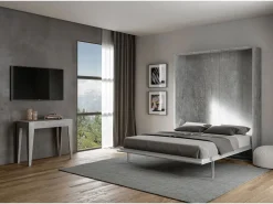 Cama abatible 160 vertical Kentaro Cemento^ITAMOBY Outlet