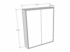 Cama abatible 160 vertical Kentaro Cemento^ITAMOBY Outlet