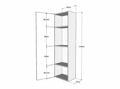 ITAMOBY Cama Abatible|Cama abatible 160 vertical Kentaro con columna Roble Natural