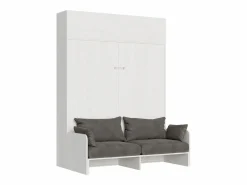 ITAMOBY Cama abatible 160 vertical Kentaro Sofà con módulo a pared superior Fresno - ALESSIA 20 Blanco Online