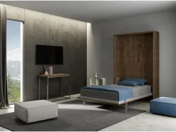 ITAMOBY Cama Abatible|Cama abatible 140 vertical Kentaro Nogal