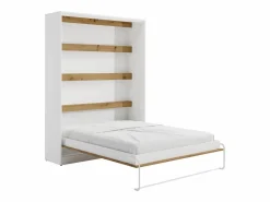 Cama abatible 160 x 200 cm apertura vertical con leds blanco y natural - RAPILI^Vente-unique Best