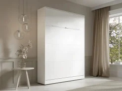 Cama abatible 140 x 200 cm apertura vertical manual con leds - RAPILI^Vente-unique Outlet
