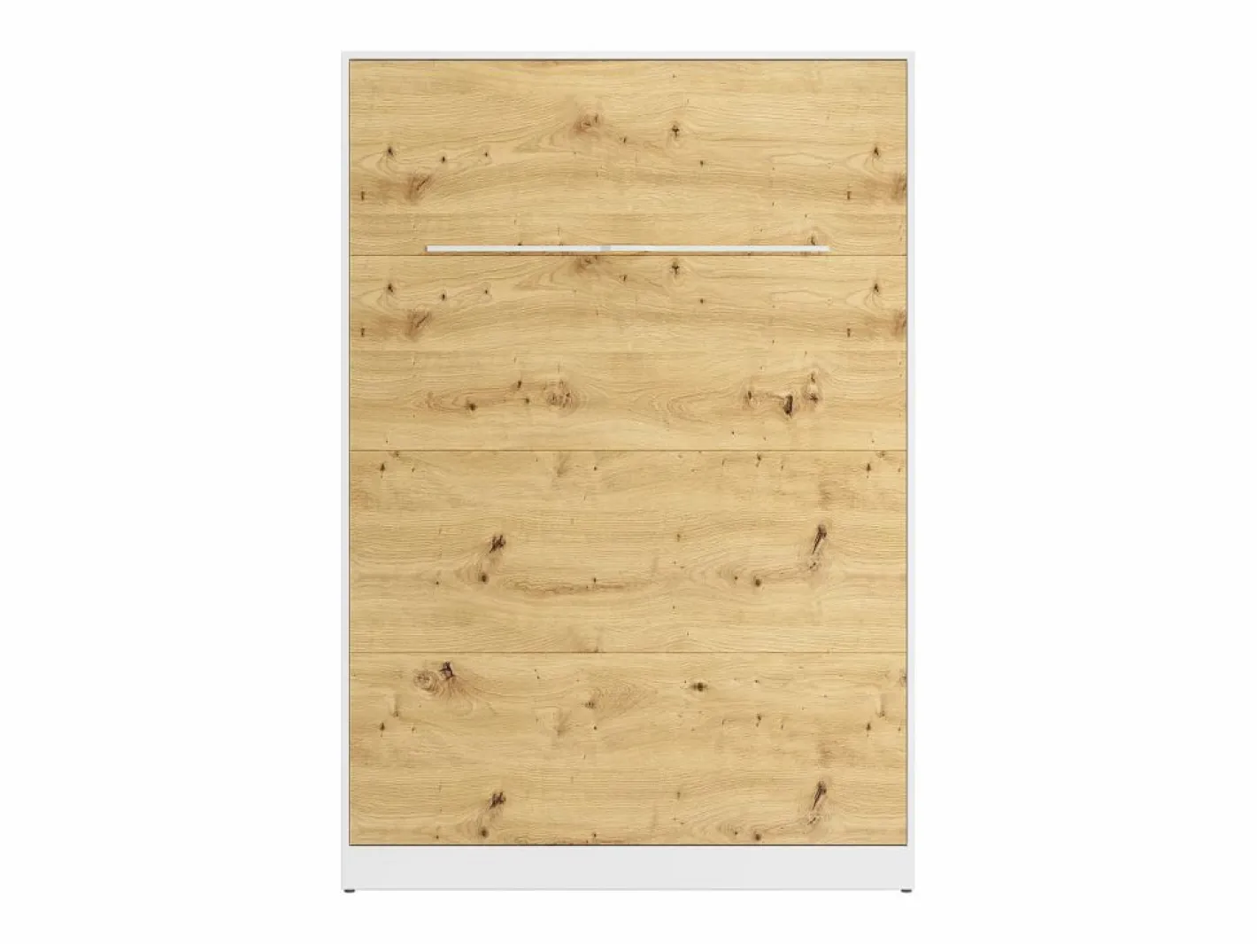 Vente-unique Cama Abatible|Cama Con Almacenaje|Cama abatible 140 x 200 cm apertura vertical con leds blanco y natural - RAPILI
