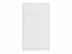 Vente-unique Cama abatible 120 x 200 cm apertura vertical manual leds + colchón - RAPILI Blanco New