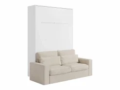 Cama abatible apertura manual con leds + colchón + sofá - RAPILI^Vente-unique Sale