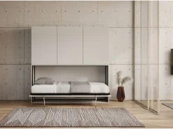 ITAMOBY Cama abatible individual horizontal Kando composición D Fresno Blanco Online