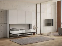 ITAMOBY Cama abatible individual horizontal Kando composición D Fresno Blanco Online