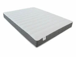 Vente-unique Cama Abatible|Cama abatible vertical 160 x 200 cm blanca con colchón - MALINA II