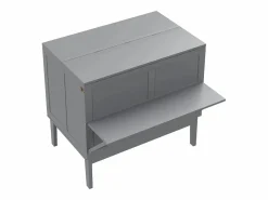 Merax Cama Abatible|Cama abatible vertical 90 x 200 cm con somier de láminas, madera contrachapada + MDF, (sin colchón)