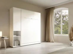 Vente-unique Cama Abatible|Cama abatible vertical 140 x 200 cm 1 armario - RAPILI