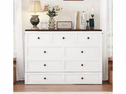 DripeX Cama abatible 140x200 cm - Con cajón, USB y enchufe - Pino + MDF - Carga máx. 204 kg - Blanco Hot