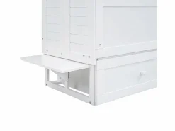 DripeX Cama Abatible|Cama abatible 140x200 cm - Con cajones y 2 estantes - Pino + MDF - Carga máx. 204 kg -