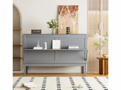 DripeX Cama Abatible|Cama abatible 140x200 cm - Con estructura de láminas - Madera - Carga máx. 200 kg -