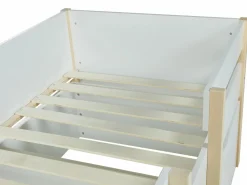Vente-unique Cama Con Almacenaje|Cama alta 2 cajones 90 x 190 cm y roble SISSY