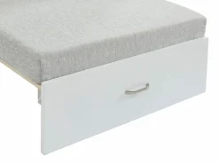 Vente-unique Cama Con Almacenaje|Cama Infantil|Cama alta escritorio, sofá y compartimentos. 90x200 cm. Pino macizo. . GOLIATH II