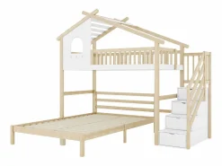 Cama alta infantil 90x200 cm, cama inferior 140x200 cm, + natural^ Online