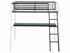 Cama alta MALICIA - 90x190 - escritorio + colchón integrado^Vente-unique