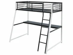 Cama alta MALICIA - 90x190 - escritorio + colchón integrado^Vente-unique