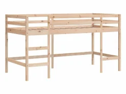 vidaxl Cama alta para niños con túnel madera pino 90x190 cm Azul Outlet