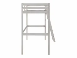 Cama alta 90x190 cm pino macizo color blanqueado GEDEON^Vente-unique Hot