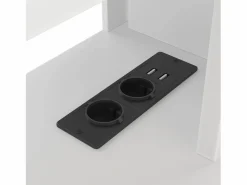 Cama altillo 140×200 cm - con escritorio - con iluminación LED - con 1 cajón - con estante - (sin colchón)^ModernLuxe Sale