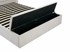 Vente-unique Cama Con Canapé|Cama Con Almacenaje|Cama arcón 160 x 200 cm con banco en tela color + colchón - DOUINO