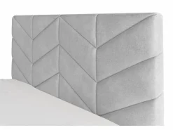 Vente-unique Cama Con Canapé|Cama Con Almacenaje|Cama arcón king size 200 x 200 cm de tejido texturizado - JUSTANI