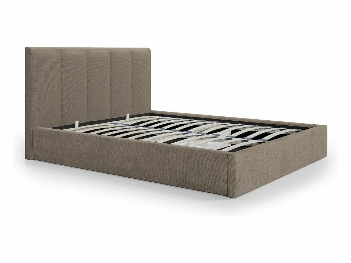 Vente-unique Cama Con Canapé|Cama arcón king size 200 x 200 cm de tela color - KILACLO