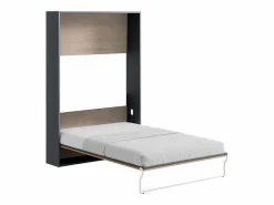 Cama armario abatible vertical 140 x 200 cm natural y antracita - MALINA II^Vente-unique Outlet