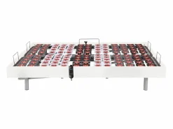 Ysmée Cama articulada eléctrica somier colchón memoria de forma 2 x 70 x 190 cm gris SASORA Blanco Clearance