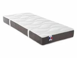 Cama articulada eléctrica somier colchón memoria de forma 2 x 80 x 200 cm beige EREGA^Ysmée Best