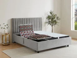 Ysmée Cama articulada eléctrica somier colchón de muelles 5 zonas 2 x 70 x 190 cm ANTALISA Gris Online