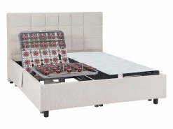 Cama articulada eléctrica somier colchón de muelles 5 zonas 2 x 70 x 190 cm MANAM^Ysmée Discount