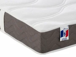 Ysmée Colchón Relax|Colchón Látex|Cama articulada eléctrica somier colchón de muelles 5 zonas 2 x 90 x 200 cm gris MANAM