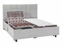 Ysmée Cama Articulada|Cama articulada eléctrica somier colchón látex 3 zonas 2 x 90 x 200 cm tela JOFAR