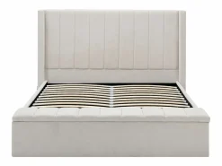 Vente-unique Cama Con Canapé|Cama baúl 140 x 190 cm con banco de tela en color - DOUINO