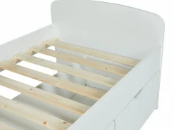 Vente-unique Cama Infantil|Cama 2 cajones 1 arcón mesa de centro colchón 90 x 190 cm LOUANE
