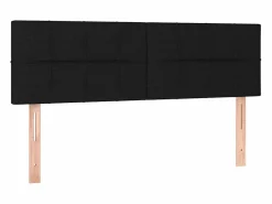 Clicnbuy Cama box spring colchón y luces LED tela negro 140x190 cm Best