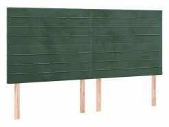 Cama box spring colchón y LED terciopelo oscuro 160x200cm^Clicnbuy Outlet
