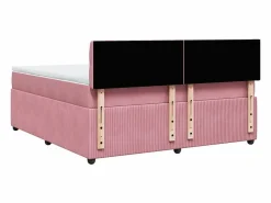 Clicnbuy Somier - 180X200Cm|Cama box spring con colchón terciopelo 180x200 cm