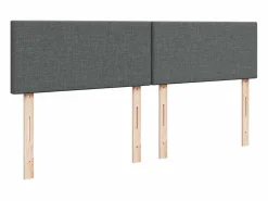 Cama box spring con colchón tela oscuro 180x200 cm^Clicnbuy Clearance